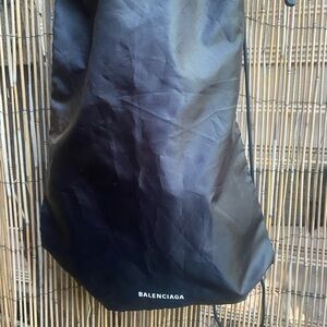 Balenciaga Unisex  Black Backpack